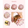 thumbnail image 3 of Set de cerámica de oro rosa VIVERIE con plantas suculentas artificiales, 3 of 9