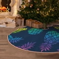 thumbnail image 5 of Balery Abstract Bright Pineapple Fruit Retro Printed Christmas Tree Skirt , Merry Christmas Party Christmas Tree Decoration,Adjustable Tree Skirt-30", 5 of 6