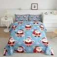 thumbnail image 2 of Manfei Santa Claus 2pcs Bedding Comforter Set,Christmas Snowflakes Twin Comforter Sets,Polka Dots Breathable Bedding Set,Super Cozy Cartoon Room Decor,Reversible, 2 of 8
