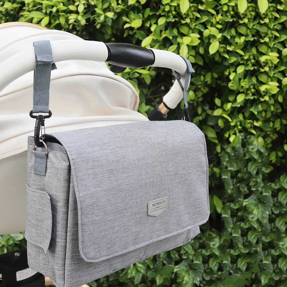 MOMIGO Baby Diaper Caddy Bag - Large Capacity Diaper Caddy Tote Bag Baby Stroller Bag Nursery Storage Bin for Diapers, Wipes & Toys Diaper Bag for Outdoor