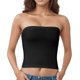 thumbnail image 1 of Sujetador largo sin costuras para mujer: cómodo, antimanchas, nailon y spandex, talla única para S-M, 1 of 4