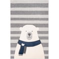 thumbnail image 2 of Unique Loom Whimsy Kids Collection Area Rug - Snowman (6' 1" x 9' Rectangle Gray/Ivory), 2 of 9