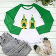 thumbnail image 5 of QIPOPIQ Chemises à Manches Longues pour Femmes Col Rond T-Shirts de la Saint-Patrick Hauts T-Shirt Imprimé Trèfle Chemise Verte Chanceuse St Patricks Chandails pour Dames Chandails Imprimés Chemises de Vacances Offres, 5 of 5