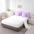 thumbnail image 5 of Feelyou Purple Cute Bowknot Bedding Comforter Set 7pcs, Fairy Princess King Bedding Sets, 5 of 8