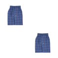 thumbnail image 1 of Minnieouse Ropa interior de hombre, bóxer tejido, pantalones cortos masculinos, suavidad, flexible al tacto, comodidad, pantalones de algodón Azul oscuro SG 2piezas, 1 of 6