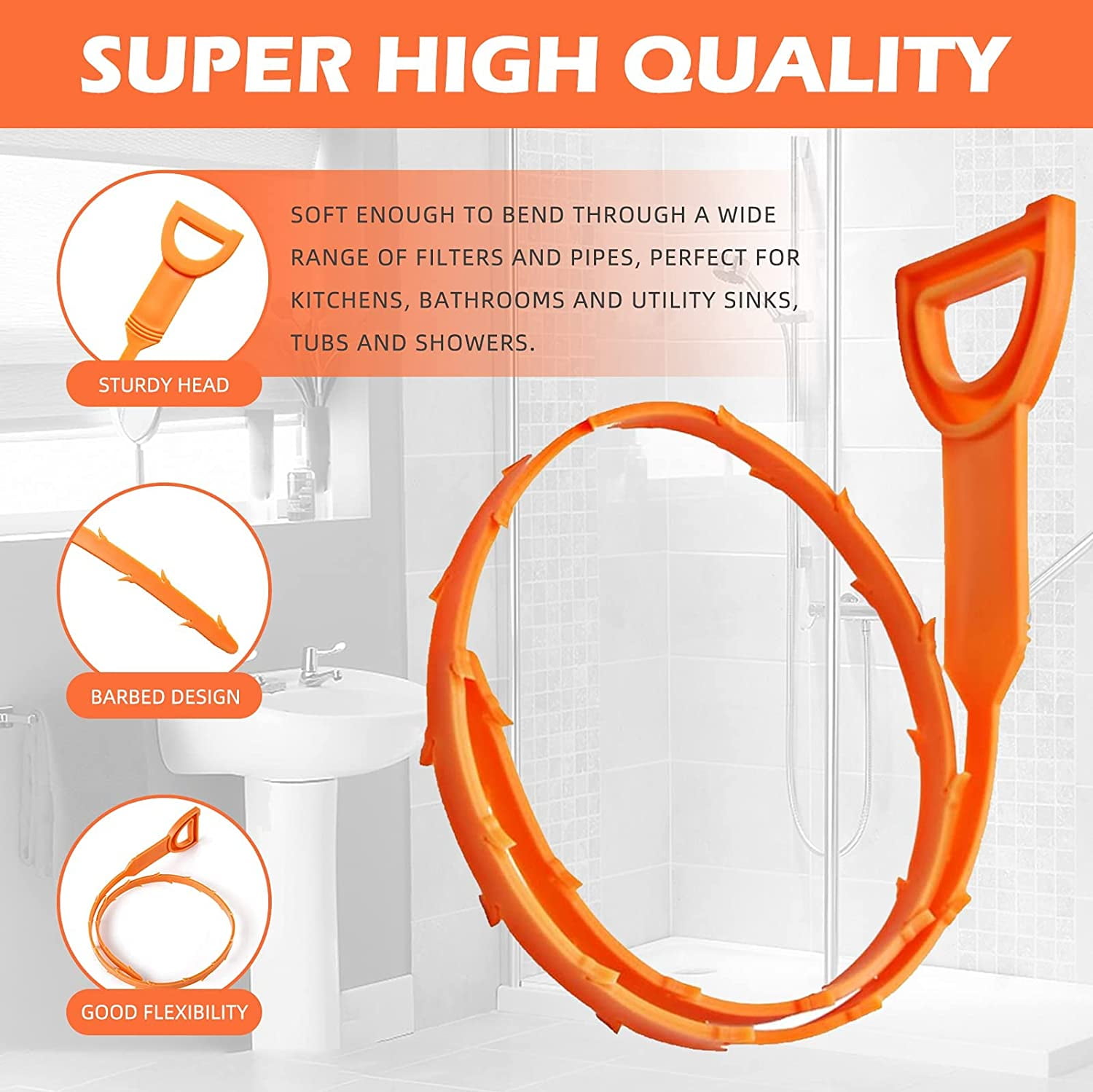 Hair Drain Clog Remover Drain Relief Auger Cleaning Tool - China Plumbing  Drain Snake, Drain Auger