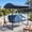 Blue, variant on Dayalane 3 Person Porch Swing with Adjustable Canopy and Stand, 2-in-1 Convertible Outdoor Patio Swing Bed with Removable Cushions, All-Weather Yard Bench, Blue