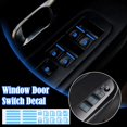 thumbnail image 5 of VIVIDCRAFT Luminous Blue Car Interior Function Button Sticker Switch Button Sticker Fluorescent Car Sticker Waterproof Wear-Resistant Luminous Sticker Window Lift Switch, 5 of 7