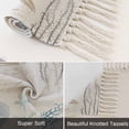 thumbnail image 6 of Blue Coastal Nautical Bathroom Rug 2'x3', Beach Sea Turtle Ocean Coral Starfish Low Profile Front Entryway Rug with Tassels, Woven Cotton Washable Kitchen Mat Carpet for Foyer Bedroom Back Door Decor, 6 of 9