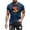 Navy, variant on KeShDi Summer Mens Shirts Hawaiian Shirt Trendyable Men's Casual Printed Short Sleeved Crew Neck Top/Shirt Black 2X