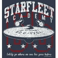 thumbnail image 2 of Junior's Star Trek: The Original Series Starfleet Academy Enterprise Boldly Go Racerback Tank Top Indigo Small, 2 of 4