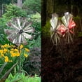 thumbnail image 3 of Adeco  Solar Metal Wind Spinner Garden Stake with LED Lights, 3 of 5
