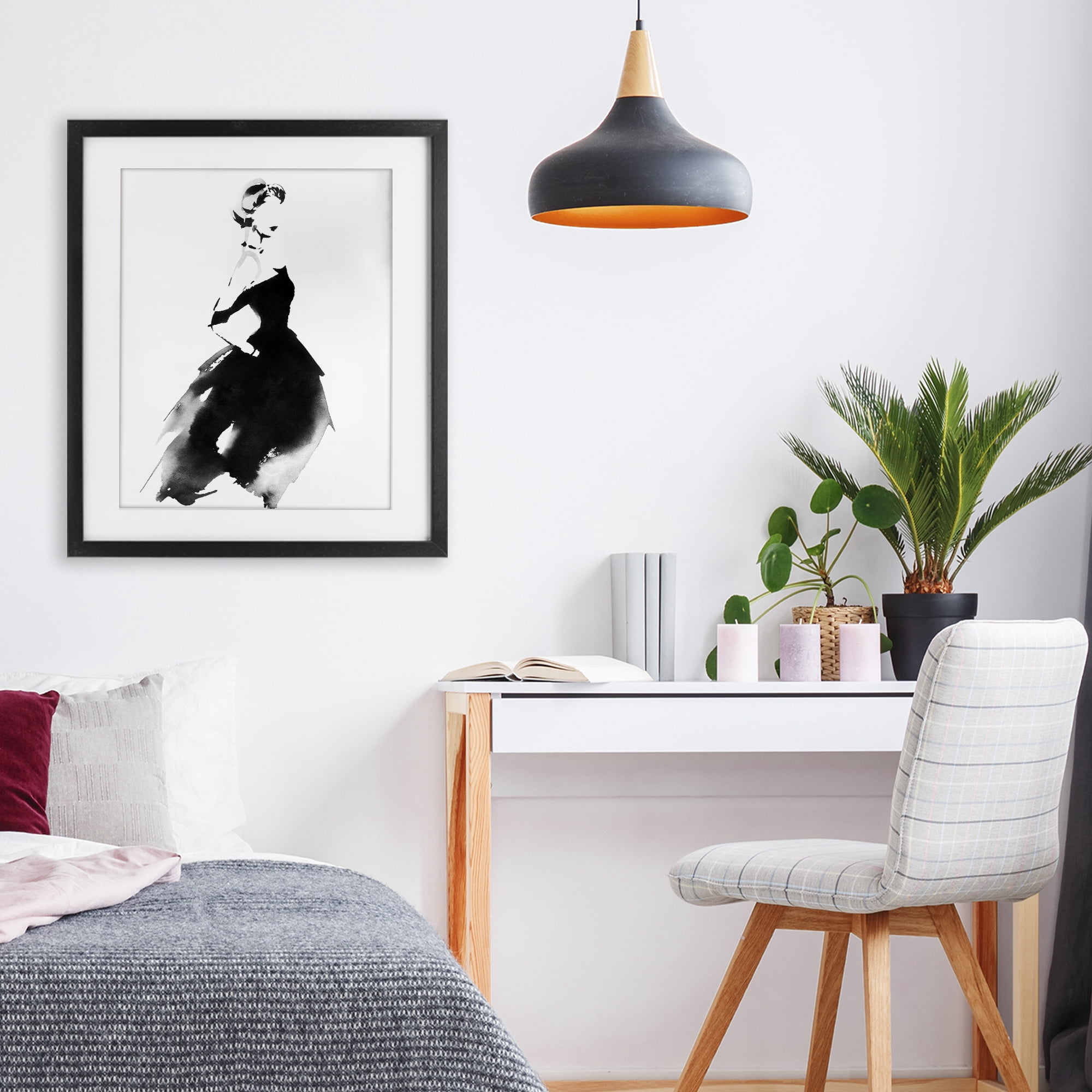 Stupell Industries Shadow Waltz Silhouette Black Framed Print Under Glass, design by Svetlana Aleynikova