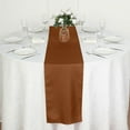 thumbnail image 4 of BalsaCircle 12" x 108" Polyester Table Top Runner Cinnamon Brown, 4 of 8