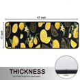 thumbnail image 5 of Kitchen Rugs Sets Of 2,Yellow Lemon Fruit Slices Black Pattern Anti Fatigue Kitchen Mat Rugs Non Slip Washable,Decorative Kitchen Floor Mats for Kitchen,Sink,Laundry,17"x47"+17"x47", 5 of 5