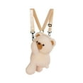 thumbnail image 2 of yuksok Bear Backpack Adorable Bag Cartoon Casual Stylish Shoulder Purse Beige, 2 of 9