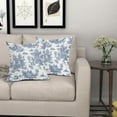 thumbnail image 6 of French Country Pillow Covers Set of 2 16x16 Inch Vintage Toile Blue White Cotton Linen Polyester Decorative Throw Pillow Case Cushion Cover for Bedroom Sofa Living Room Couch Chair Office, 6 of 6