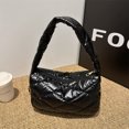 thumbnail image 4 of Bolso mano para mujer acolchado gran capacidad PU ​​axila elegante ir al trabajo un hombro, 4 of 9