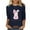 lcziwo-Navy, variant on lcziwo Easter Shirts for Plus Size Women Cute Pink Bunny Print Tops Casual Festival Party 3/4 Length Sleeve Crew Neck Pullovers Vacation Sale,Navy,XXL