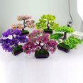 thumbnail image 3 of Shisuyan Artificial Guest-Greeting Pine Bonsai Mini Simulation Tree Plant Home Decor (Green), 3 of 5