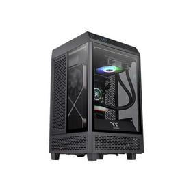Thermaltake The Tower 100 Black Mini Chassis Tempered Glass Type-C (USB 3.1 Gen 2) Mini-ITX