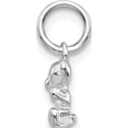 thumbnail image 3 of 14K White Gold Teddy Bear Charm (12 X 8) Made In United States k1324, 3 of 6