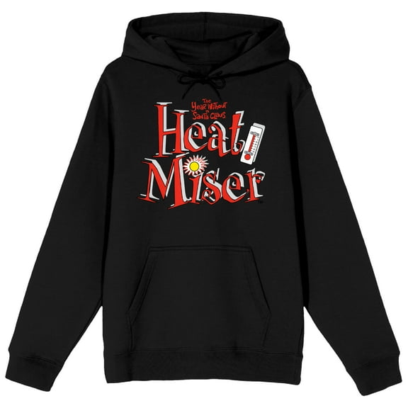 The Year Without Santa Claus Heat Miser Men's Black Graphic Hoodie-Medium