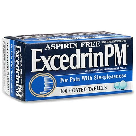 Aspirin Free Excedrin PM, 100-Count