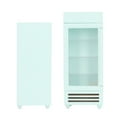thumbnail image 4 of Dollhouse Vertical Refrigerator, Dollhouse Refrigerator Premium Birch Simulation Stimulate  For Decoration Mint Green, 4 of 8