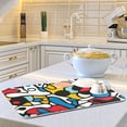 thumbnail image 6 of Irregular Shapes Dish Drying Mat Dish Drainer Rack Mats Water Absorbent Non-Slip Easy Clean Heat Resistant for Kitchen Counter, 6 of 8