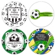 thumbnail image 2 of Pegatinas de decoración para fiesta temática de fútbol, Texto personalizado, feliz cumpleaños, decoración de fiesta de fútbol, 2 of 4