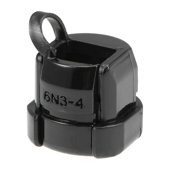 Twist Lock Cable Wire Ties Round Strain Relief Bushing 18x15mm Nylon Black 20 pcs