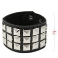 thumbnail image 6 of Skeleteen Punk Leather Stud Bracelet - Leather Cuff Biker Bracelet with Studs for Men, Women and Kids, 6 of 7