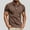Khaki, variant on Fnnxeal Mens Polo Shirts, Big and Tall Shirt Solid Button Collared Summer Casual Dark Blue Polo Shirts for Men Size 2XL