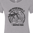 thumbnail image 4 of Inktastic Summer Vacation Mode Fort Myers Beach Florida Women's T-Shirt, 4 of 5