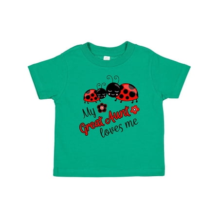 

Inktastic My Great Aunt Loves Me with Cute Ladybugs Gift Baby Boy or Baby Girl T-Shirt