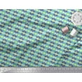 thumbnail image 2 of Soimoi Moss Georgette Fabric Ogee Damask Decor Fabric Printed Yard 42 Inch Wide, 2 of 5