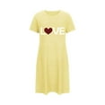 thumbnail image 5 of WJHWSX Nightgowns for Women,Womens Nightgown,Soft,Easy Care,Printed,Yellow,XL(US:10), 5 of 5