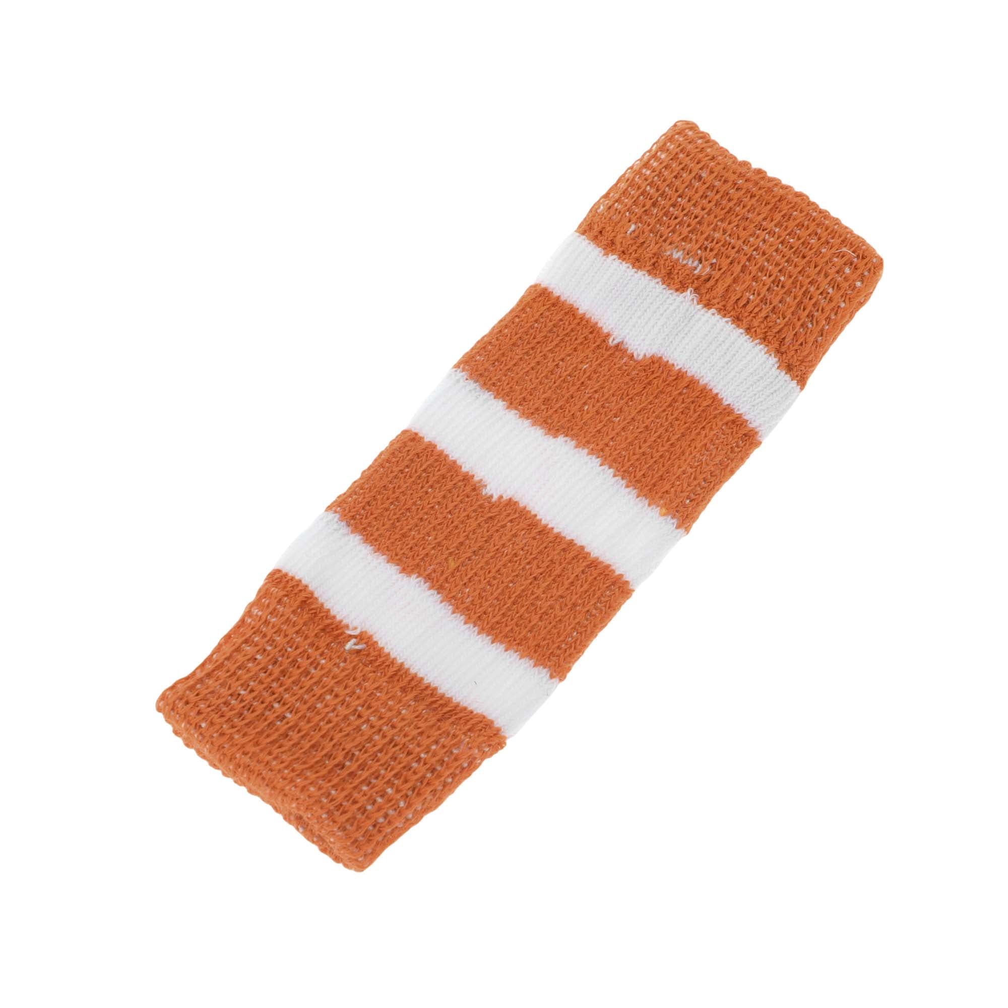 Unique Bargains Pack of 4 Dog Soft Knitted Socks Joint Protection Orange White L