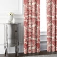 thumbnail image 3 of Beau Toile Red Pinch Pleat Drapery Panel - Pair 40"x108", 3 of 5