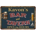 thumbnail image 1 of Kavon's Green Bar & Tavern Gift Rustic Sign 12 x 18 Matte Finish Metal 112180047394, 1 of 1