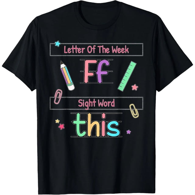 Playera para Maestra con Letra F y Palabra Esta - Diseño Divertido Mujer