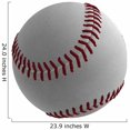 thumbnail image 2 of Wallmonkeys 3D Baseball Ball Peel and Stick Wall Decals WM3847 (24 in W x 24 in H), 2 of 4