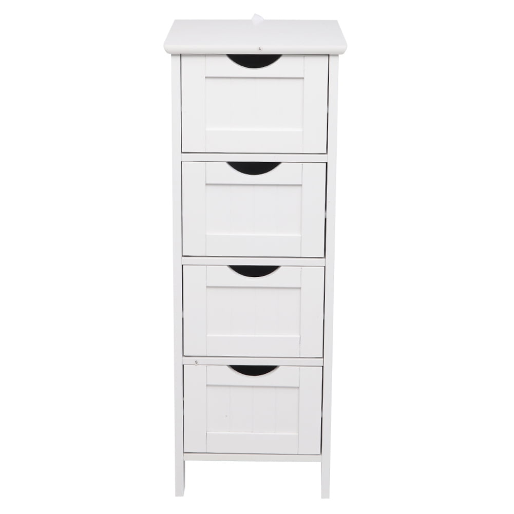 Private Jungle Floor Cabinets Storage with 4 Drawers for Bathroom Laundry Room Bedroom Organizer,White Private Jungle Floor Cabinets Storage with 4 Drawers for Bathroom Laundry Room Bedroom Organizer,White