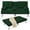 Dark Green, variant on Best Choice Products Modern Linen Convertible Futon Sofa Bed w/ Removable Armrests, Metal Legs, Cupholders - Black
