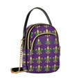 thumbnail image 7 of FORMRS Crossbody Bag for Women Quilted Travel Shoulder Cell Phone Purse with Chain Strap Handbag, Gold and Green Floral Pattern, 7 of 7