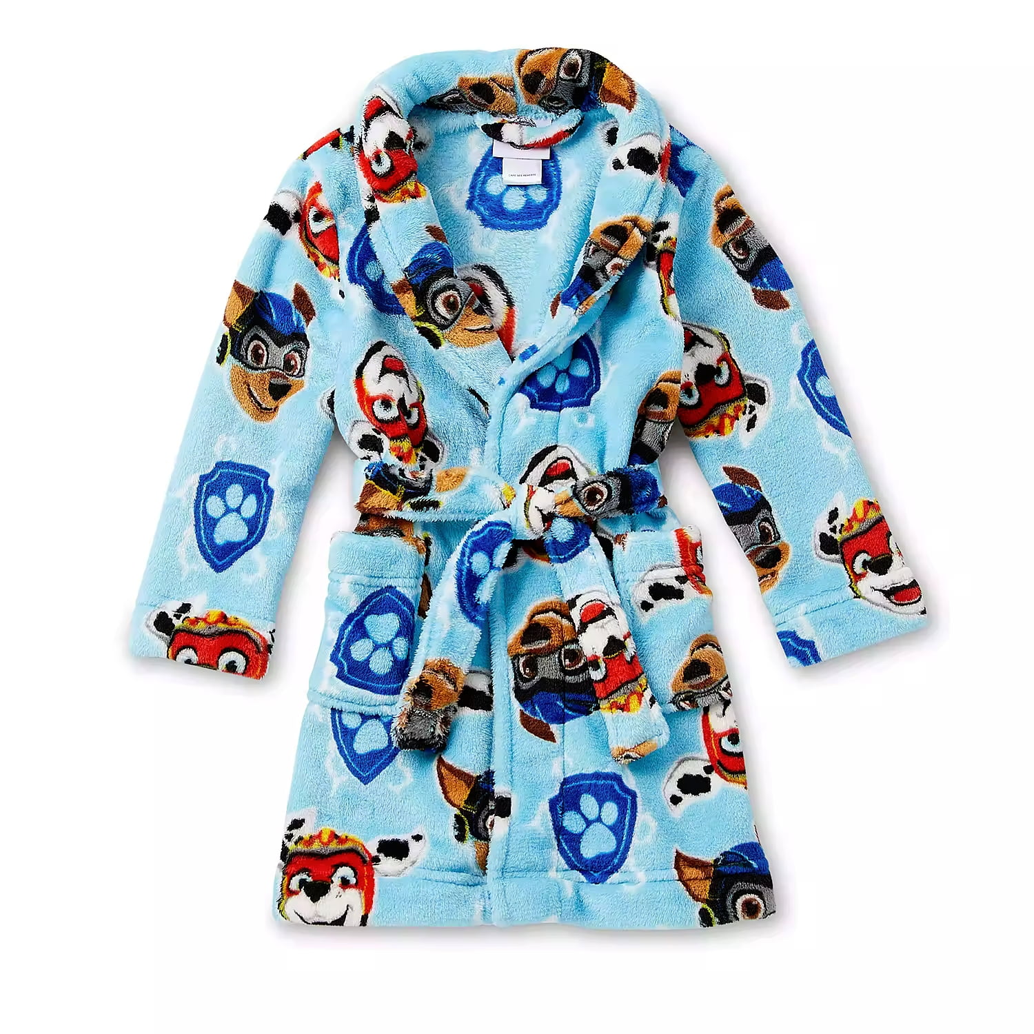 Paw Patrol Marshall and Chase Blue Character Toddler Boy's Robe