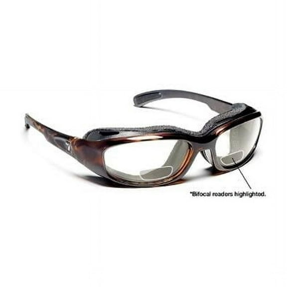 7eye 160640B Churada Sharp View Clear Plus 1.50 Reader Sunglasses- Dark Tortoise - Small & Medium