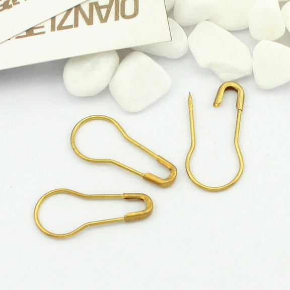 LOLIPPYY 1000Pcs Oversize Safety Pin for Crafts and Sewing in Golden Alloy