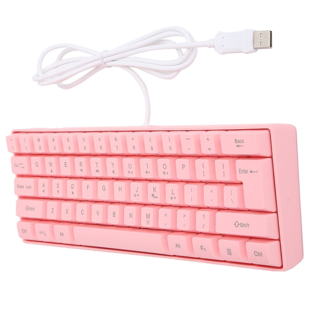 RGB Backlit Keyboard, USB Keyboard USB Ergonomic Design For Laptop For Desktop